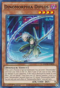 Dinomorphia Diplos - Battle of Chaos (BACH) #BACH-EN010 - Common / Short Print YuGiOh Trading Card