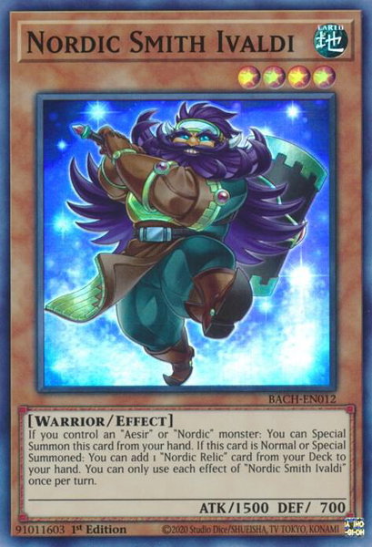 Nordic Smith Ivaldi - Battle of Chaos YuGiOh trading card