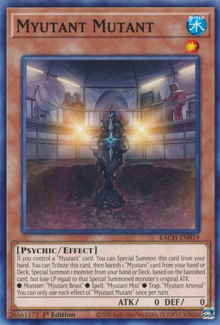 Myutant Mutant trading card from Battle of Chaos Myutant Mutant - Battle of Chaos YuGiOh trading card
