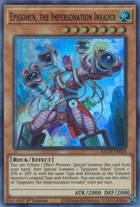 Epigonen, the Impersonation Invader - Battle of Chaos (BACH) #BACH-EN026 - Super Rare YuGiOh Trading Card