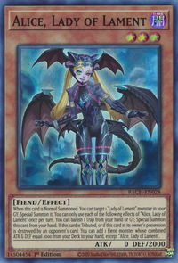 Alice, Lady of Lament - Battle of Chaos (BACH) #BACH-EN028 - Super Rare YuGiOh Trading Card