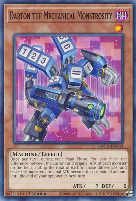 Darton the Mechanical Monstrosity trading card from Battle of Chaos Darton the Mechanical Monstrosity - Battle of Chaos YuGiOh trading card