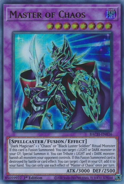 Master of Chaos trading card from Battle of Chaos Master of Chaos - Battle of Chaos YuGiOh trading card