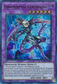 Dinomorphia Kentregina - Battle of Chaos (BACH) #BACH-EN038 - Ultra Rare YuGiOh Trading Card