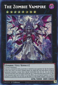 The Zombie Vampire - Battle of Chaos (BACH) #BACH-EN045 - Secret Rare YuGiOh Trading Card