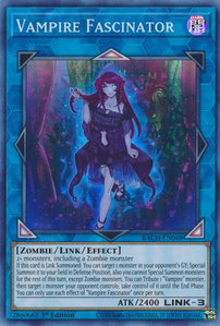 Vampire Fascinator - Battle of Chaos (BACH) #BACH-EN048 - Super Rare YuGiOh Trading Card
