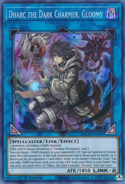 Dharc the Dark Charmer, Gloomy trading card from Battle of Chaos Dharc the Dark Charmer, Gloomy - Battle of Chaos YuGiOh trading card