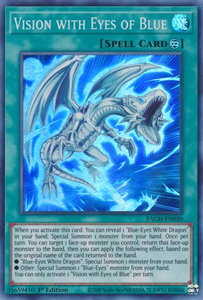 Vision with Eyes of Blue - Battle of Chaos (BACH) #BACH-EN050 - Super Rare YuGiOh Trading Card