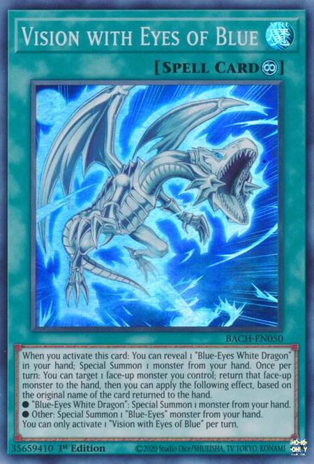 Vision with Eyes of Blue - Battle of Chaos YuGiOh trading card