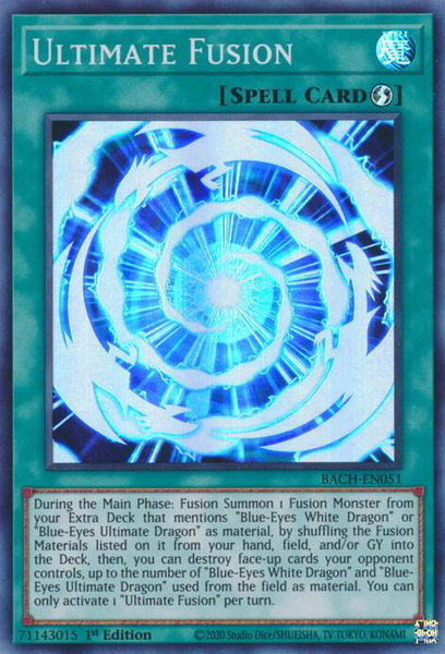 Ultimate Fusion trading card from Battle of Chaos Ultimate Fusion - Battle of Chaos YuGiOh trading card