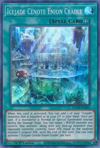 Icejade Cenote Enion Cradle - Battle of Chaos (BACH) #BACH-EN052 - Super Rare YuGiOh Trading Card