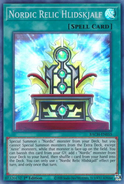 Nordic Relic Hlidskjalf trading card from Battle of Chaos Nordic Relic Hlidskjalf - Battle of Chaos YuGiOh trading card