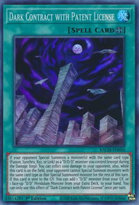 Dark Contract with Patent License - Battle of Chaos (BACH) #BACH-EN056 - Super Rare YuGiOh Trading Card