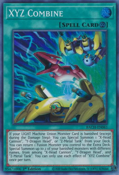 XYZ Combine trading card from Battle of Chaos XYZ Combine - Battle of Chaos YuGiOh trading card
