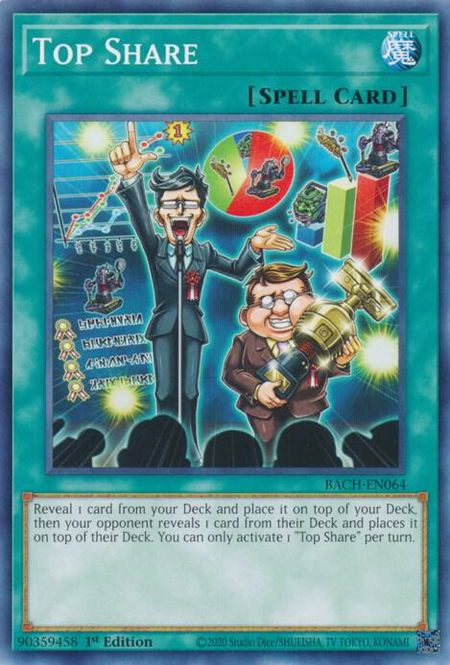 Top Share trading card from Battle of Chaos Top Share - Battle of Chaos YuGiOh trading card