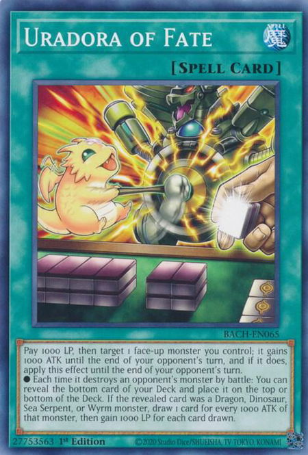 Uradora of Fate - Battle of Chaos YuGiOh trading card