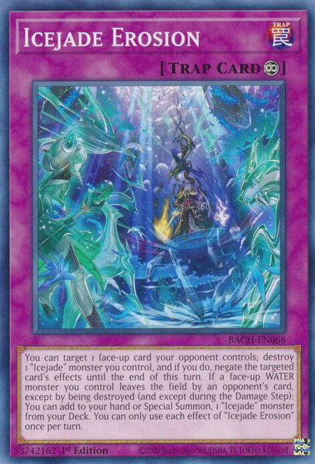 Icejade Erosion - Battle of Chaos YuGiOh trading card