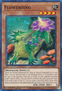 Flowerdino - Battle of Chaos (BACH) #BACH-EN082 - Common / Short Print YuGiOh Trading Card