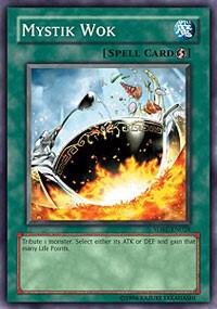 Mystik Wok trading card from Structure Deck: Rise of the Dragon Lords Mystik Wok - Structure Deck: Rise of the Dragon Lords YuGiOh trading card