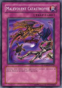 Malevolent Catastrophe trading card from Structure Deck: Rise of the Dragon Lords Malevolent Catastrophe - Structure Deck: Rise of the Dragon Lords YuGiOh trading card