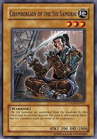 Chamberlain of the Six Samurai - Gladiator's Assault (GLAS) #GLAS-EN001 - Common / Short Print YuGiOh Trading Card