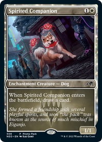 Spirited Companion - Promo Pack: Kamigawa: Neon Dynasty (PPNEO) #508 - Common Magic: The Gathering Trading Card