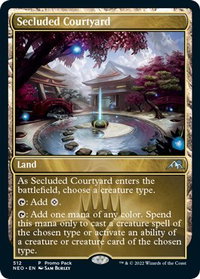 Secluded Courtyard - Promo Pack: Kamigawa: Neon Dynasty (PPNEO) #512 - Uncommon Magic: The Gathering Trading Card