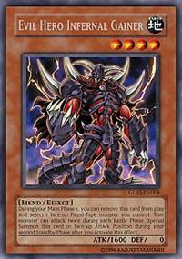 Evil Hero Infernal Gainer - Gladiator's Assault (GLAS) #GLAS-EN004 - Rare YuGiOh Trading Card