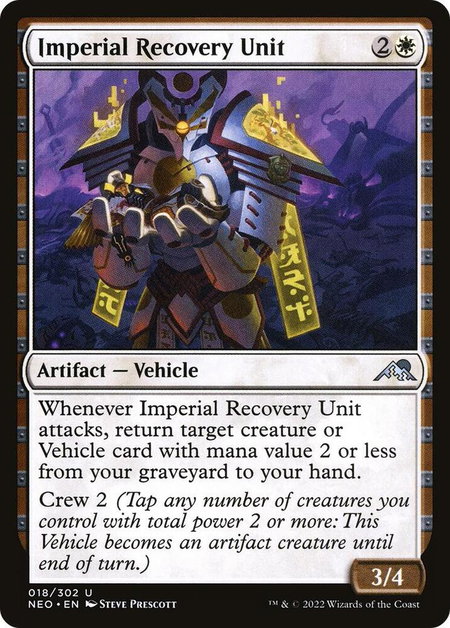 Imperial Recovery Unit - Kamigawa: Neon Dynasty Magic: The Gathering trading card