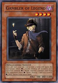 Gambler of Legend - Gladiator's Assault YuGiOh trading card