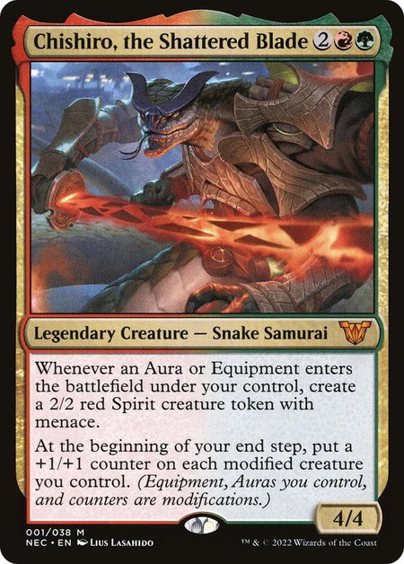 Chishiro, the Shattered Blade - Commander: Kamigawa: Neon Dynasty Magic: The Gathering trading card
