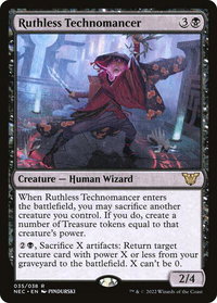 Ruthless Technomancer - Commander: Kamigawa: Neon Dynasty (NEC) #35 - Rare Magic: The Gathering Trading Card