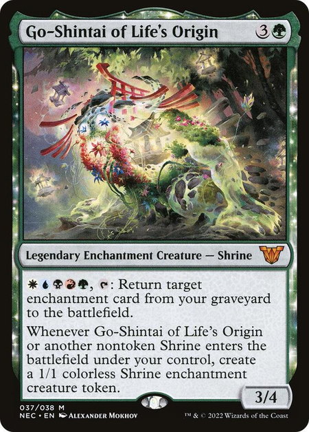 Go-Shintai of Life's Origin - Commander: Kamigawa: Neon Dynasty Magic: The Gathering trading card