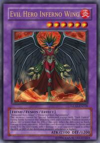 Evil Hero Inferno Wing - Gladiator's Assault (GLAS) #GLAS-EN038 - Ultra Rare YuGiOh Trading Card
