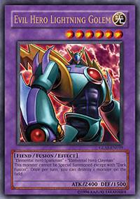 Evil Hero Lightning Golem - Gladiator's Assault YuGiOh trading card