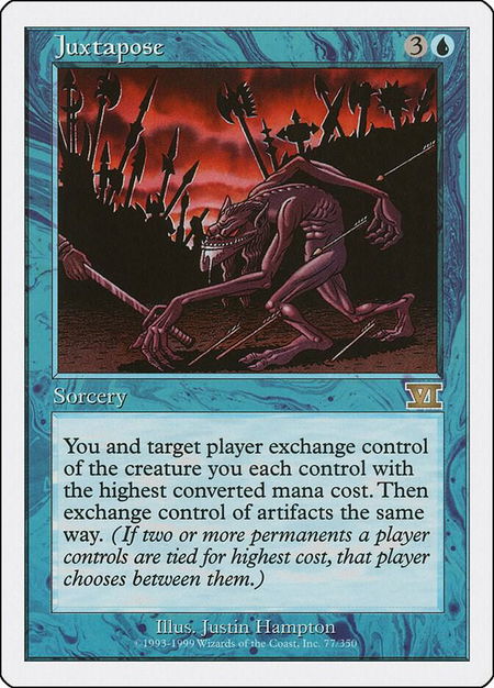 Juxtapose - Classic Sixth Edition Magic: The Gathering trading card
