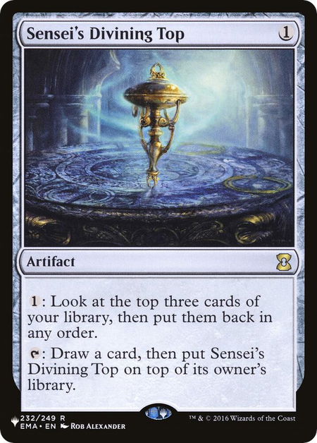 Sensei's Divining Top - The List Reprints Magic: The Gathering trading card