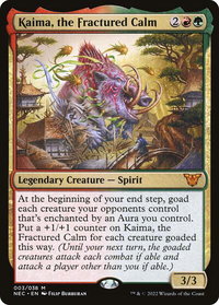 Kaima, the Fractured Calm - Commander: Kamigawa: Neon Dynasty (NEC) #3 - Mythic Magic: The Gathering Trading Card