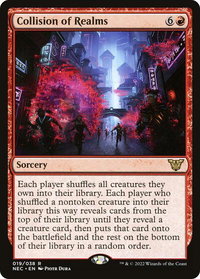 Collision of Realms - Commander: Kamigawa: Neon Dynasty (NEC) #19 - Rare Magic: The Gathering Trading Card
