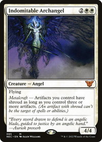 Indomitable Archangel - Commander: Kamigawa: Neon Dynasty (NEC) #85 - Mythic Magic: The Gathering Trading Card