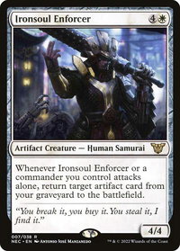 Ironsoul Enforcer - Commander: Kamigawa: Neon Dynasty (NEC) #7 - Rare Magic: The Gathering Trading Card