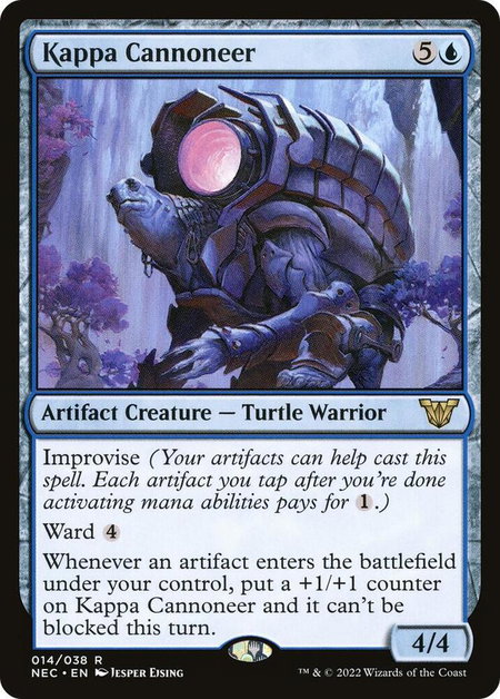 Kappa Cannoneer - Commander: Kamigawa: Neon Dynasty Magic: The Gathering trading card