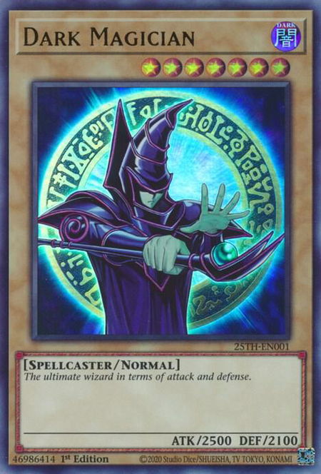 Dark Magician trading card from Battle of Chaos Dark Magician - Battle of Chaos YuGiOh trading card