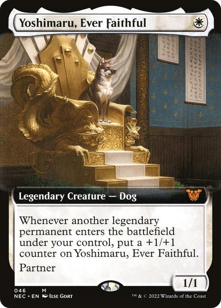 Yoshimaru, Ever Faithful (Extended Art) - Commander: Kamigawa: Neon Dynasty Magic: The Gathering trading card