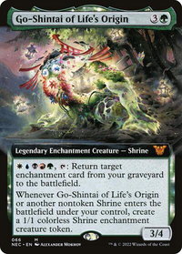 Go-Shintai of Life's Origin (Extended Art) - Commander: Kamigawa: Neon Dynasty (NEC) #66 - Mythic Magic: The Gathering Trading Card