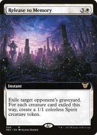 Release to Memory (Extended Art) - Commander: Kamigawa: Neon Dynasty (NEC) #44 - Rare Magic: The Gathering Trading Card