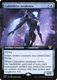 Cyberdrive Awakener (Extended Art) - Commander: Kamigawa: Neon Dynasty (NEC) #48 - Rare Magic: The Gathering Trading Card