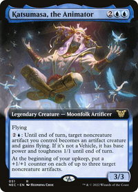 Katsumasa, the Animator (Extended Art) - Commander: Kamigawa: Neon Dynasty (NEC) #51 - Rare Magic: The Gathering Trading Card