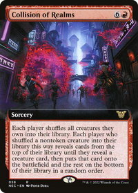 Collision of Realms (Extended Art) - Commander: Kamigawa: Neon Dynasty (NEC) #58 - Rare Magic: The Gathering Trading Card
