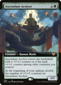 Ascendant Acolyte (Extended Art) - Commander: Kamigawa: Neon Dynasty (NEC) #64 - Rare Magic: The Gathering Trading Card